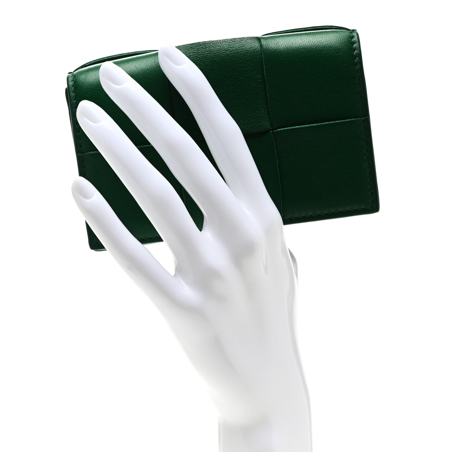 Nappa Maxi Intrecciato Card Holder Wallet Parakeet