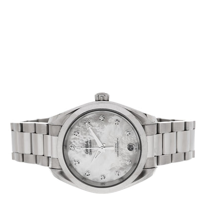 Omega Stainless Steel Diamond Mother of Pearl 34mm Seamaster Aqua Terra Co-Axial Master Chronometer Automatic Watch 220.10.34.20.55.001 2 of 5