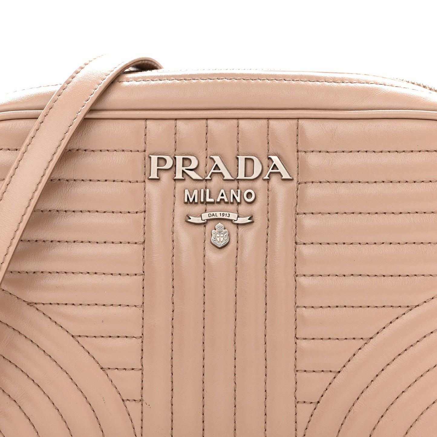 Soft Calfskin Diagramme Camera Bag Cipria