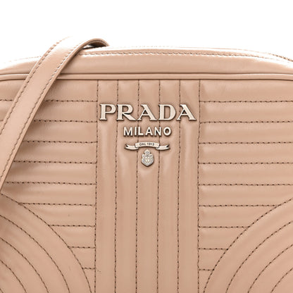 Prada Soft Calfskin Diagramme Camera Bag Cipria 8 of 11