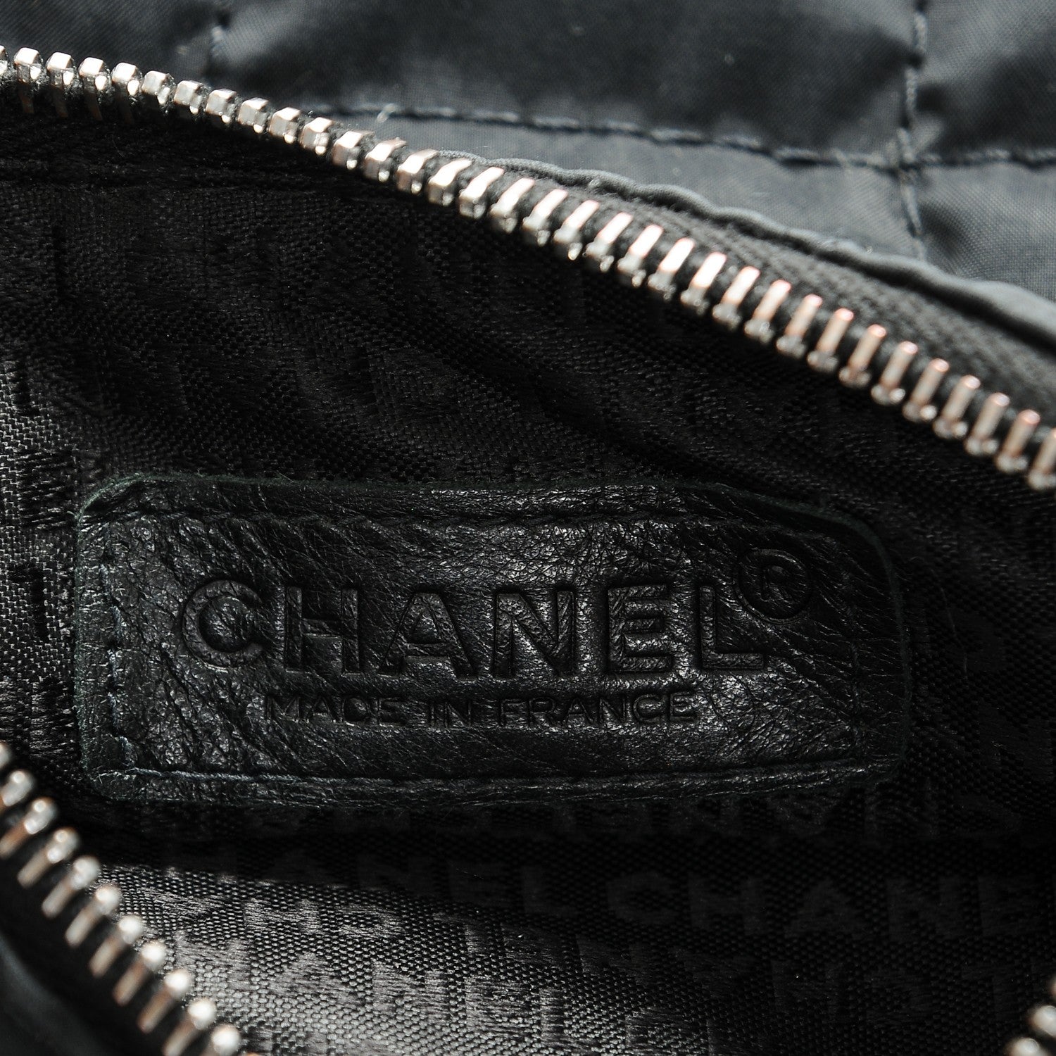 Chanel Nylon Quilted Pochette Black 6 of 7
