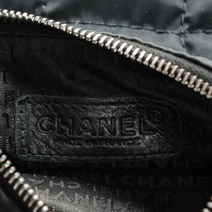 Chanel Nylon Quilted Pochette Black 6 of 7