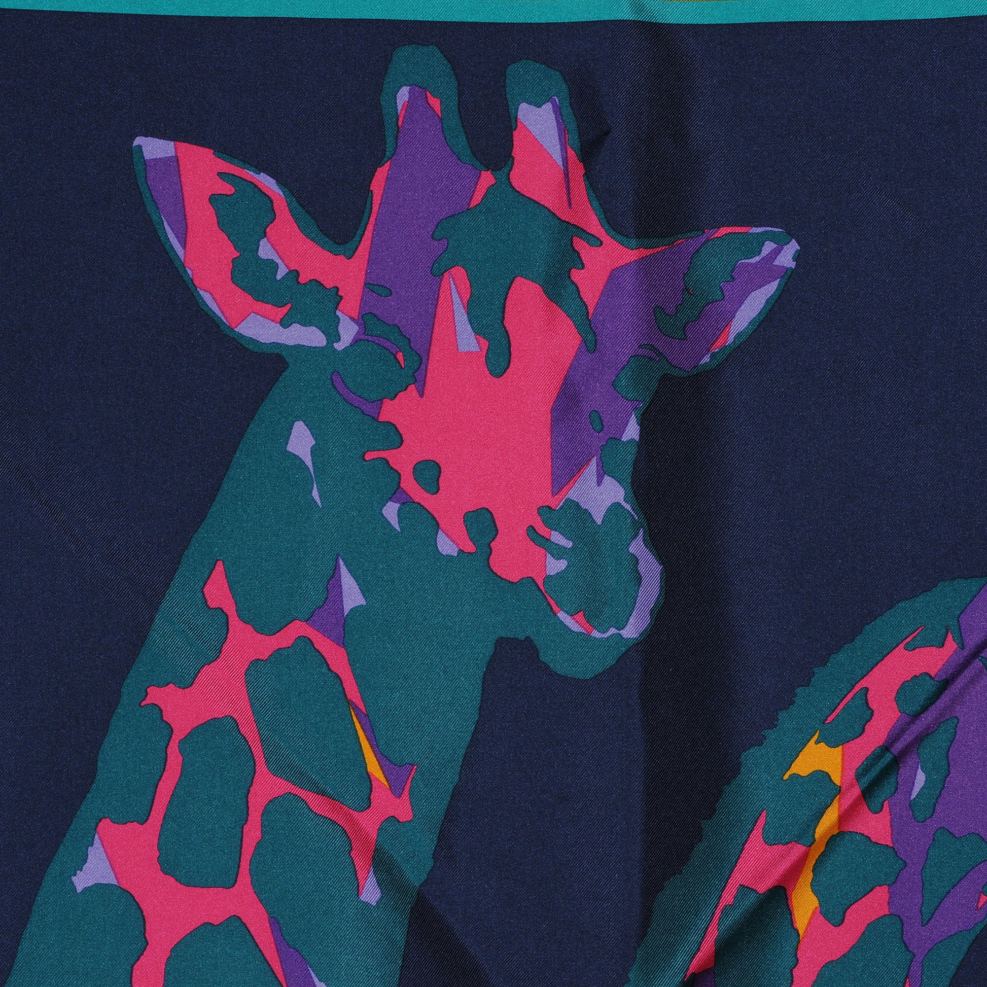 Louis Vuitton Silk Leopard Giraffe Pompons Scarf 1 of 7