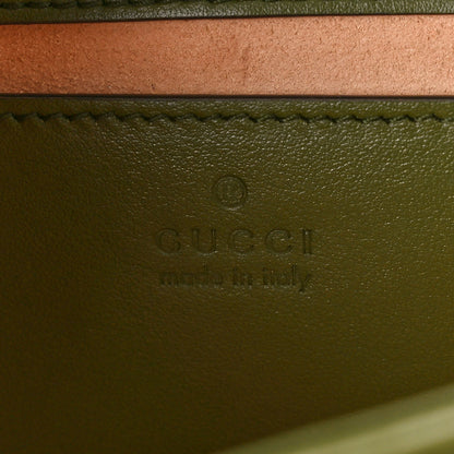 Gucci Calfskin Matelasse Aria Mini GG Marmont Shoulder Bag Military Wood 6 of 9