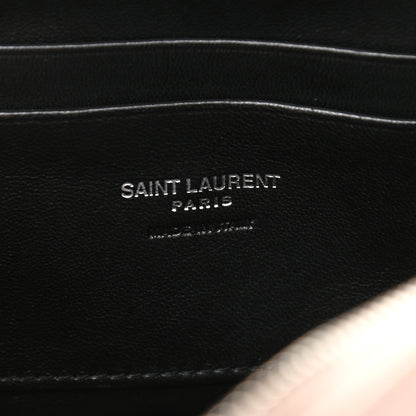 Saint Laurent Grain De Poudre Matelasse Monogram Mini Lou Camera Bag Marble Pink 6 of 10