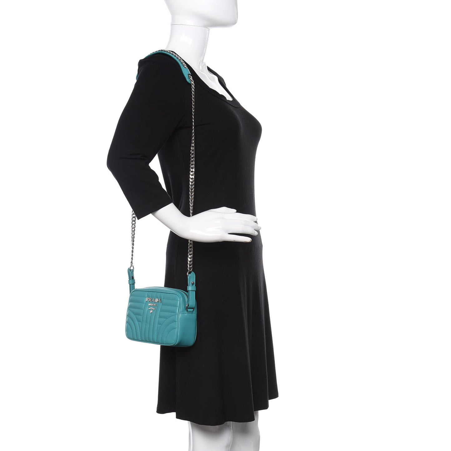 Soft Calfskin Diagramme Crossbody Bag Giada