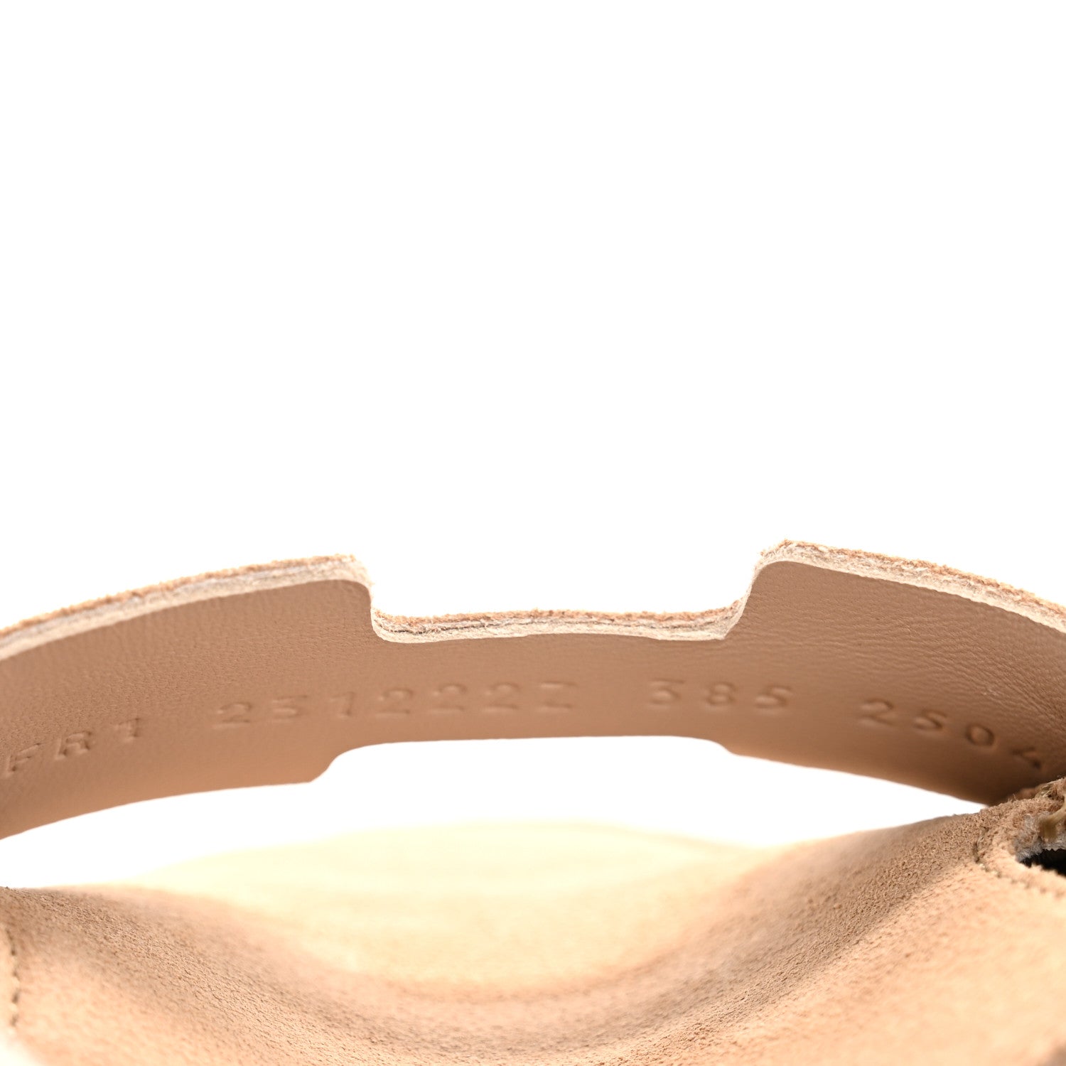 Hermes Suede Calfskin Womens Go Mules 38.5 Beige Argile 9 of 10