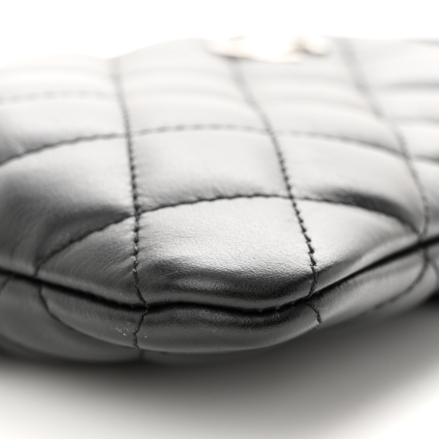 Lambskin Quilted Crossbody Bag Black