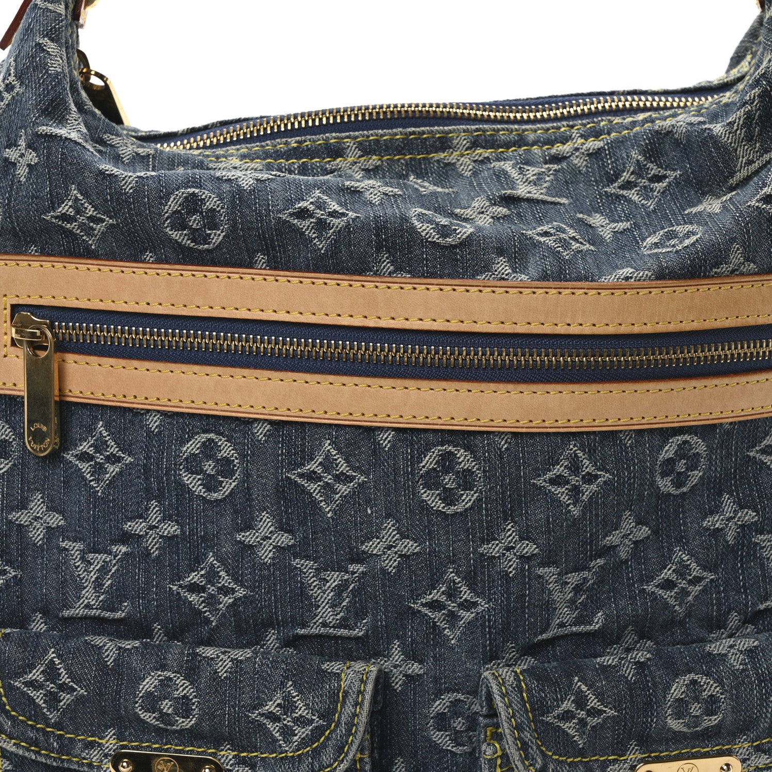 Louis Vuitton Denim Baggy GM Blue 7 of 10