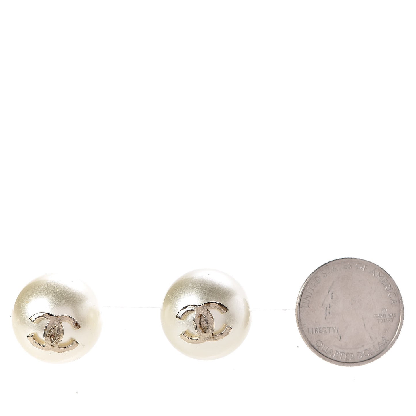 Pearl CC Large Earrings Gold