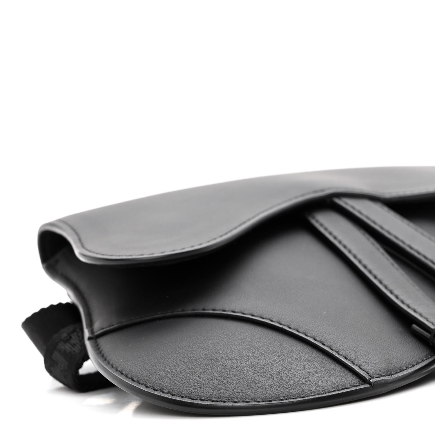 Christian Dior Ultra Matte Calfskin Saddle Belt Bag Black 8 of 10
