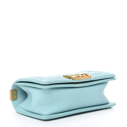 Chanel Caviar Quilted Small Boy Flap Light Blue 3 of 10
