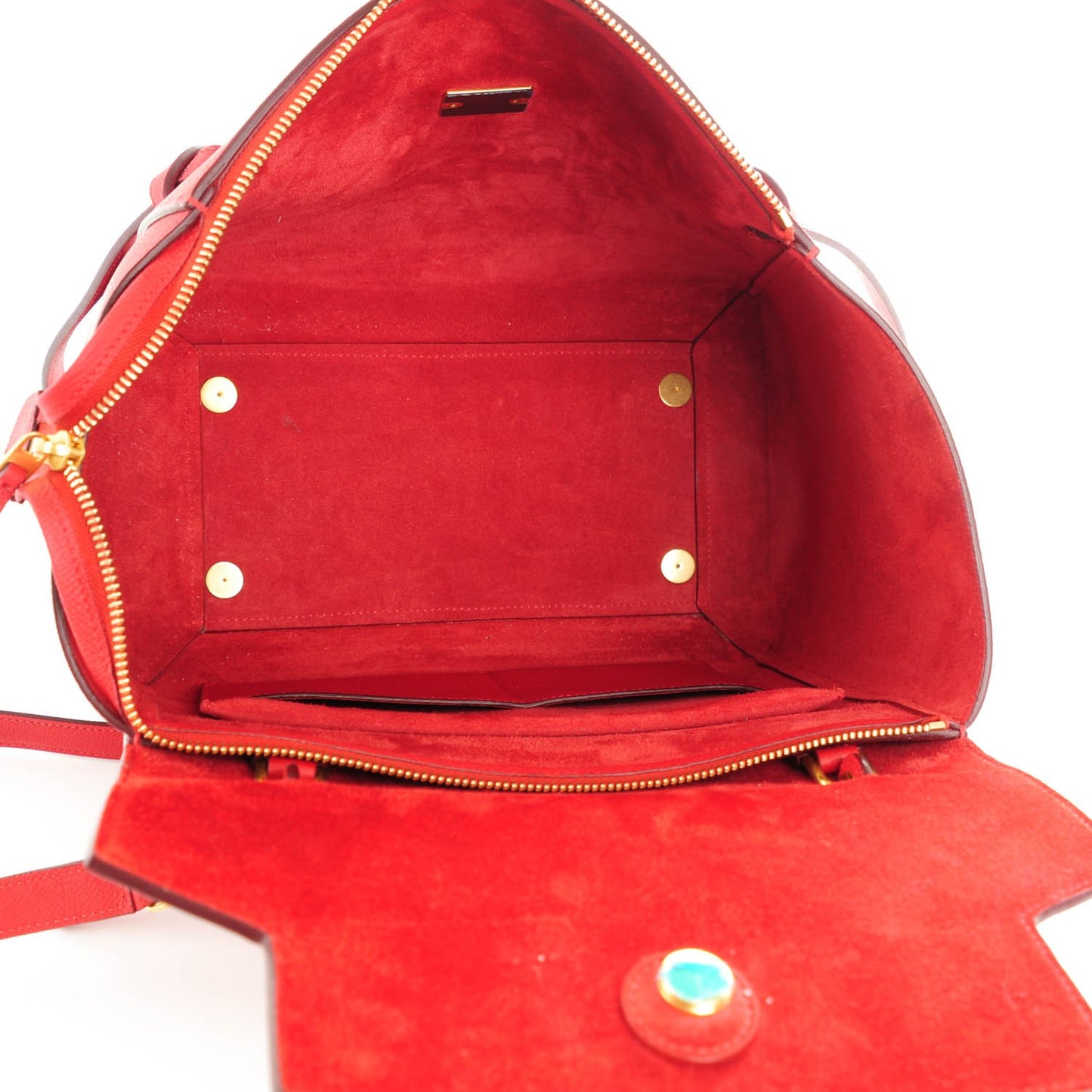 Grained Calfskin Mini Belt Bag Coquelicot