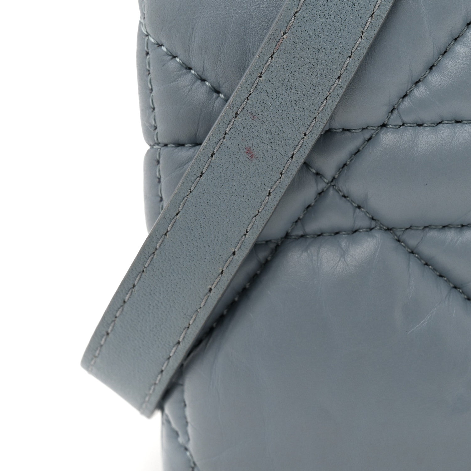 Christian Dior Lambskin Macrocannage Mini Dior Caro Bag Cloud Blue 14 of 14
