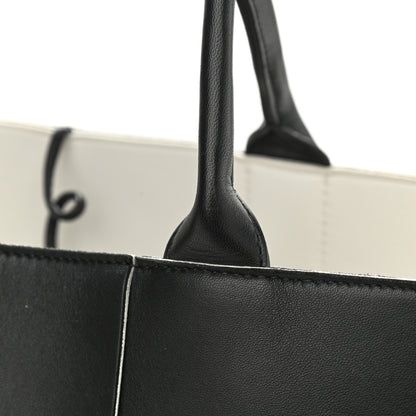 Bottega Veneta Nappa Maxi Intrecciato Arco Tote Black White 14 of 15