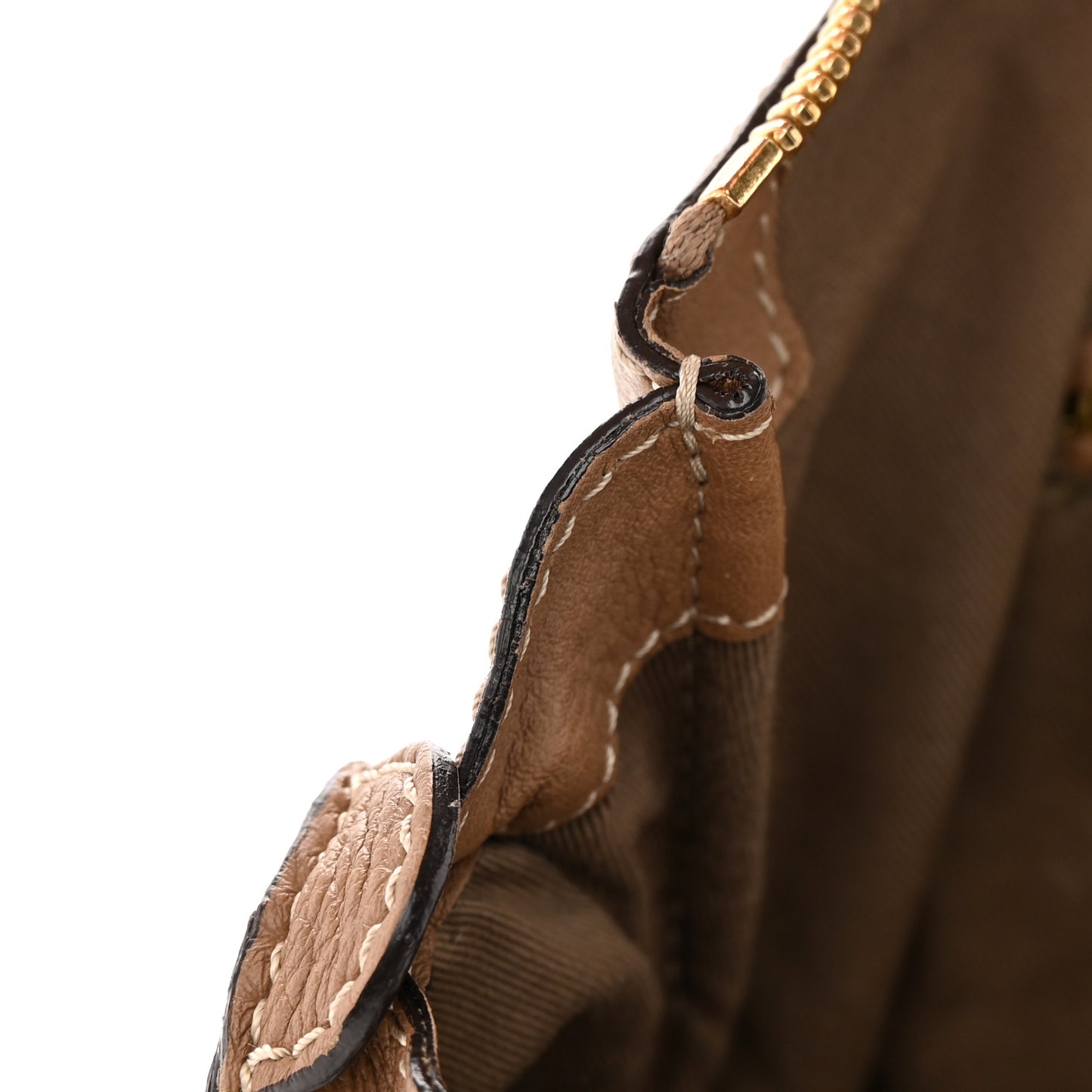 Calfskin Large Marcie Satchel Nut