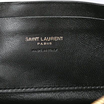 Saint Laurent Grain De Poudre Matelasse Monogram Mini Lou Camera Bag Black 6 of 7