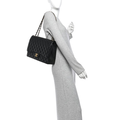 Chanel Caviar Quilted Maxi Double Flap Black 3 of 11