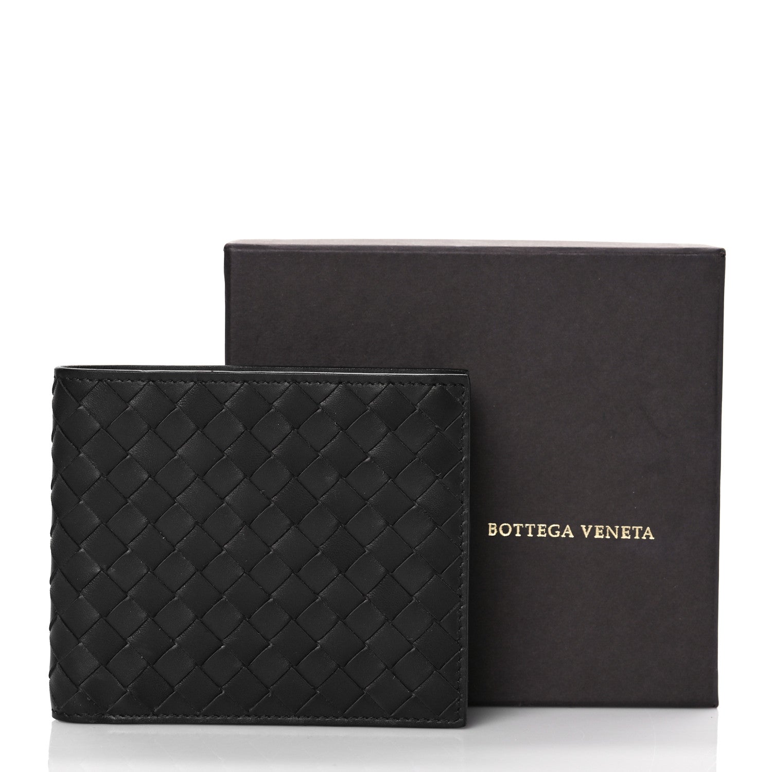 Bottega Veneta Nappa Intrecciato Bi-Fold Wallet Black 7 of 7
