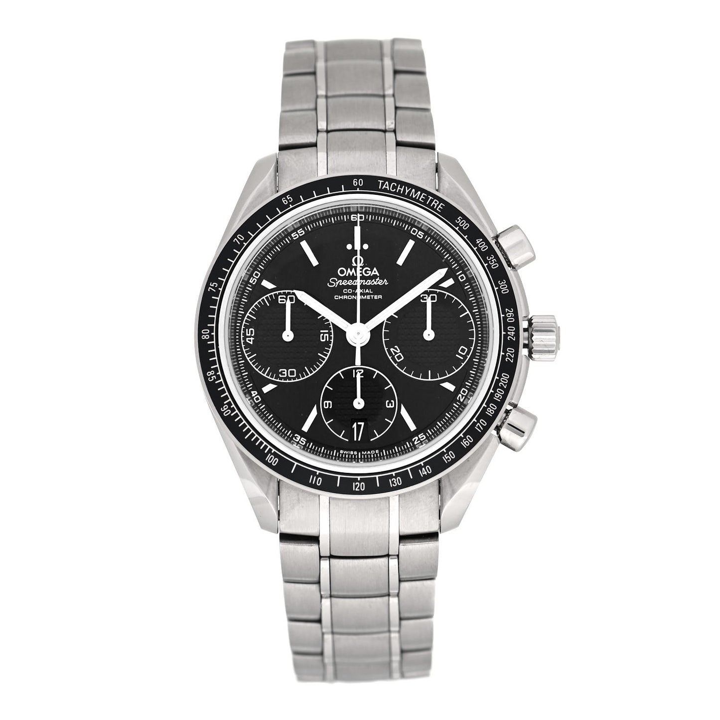 Stainless Steel 40mm Speedmaster Racing Co-Axial Chronograph Automatic Watch Black 326.30.40.50.01.001