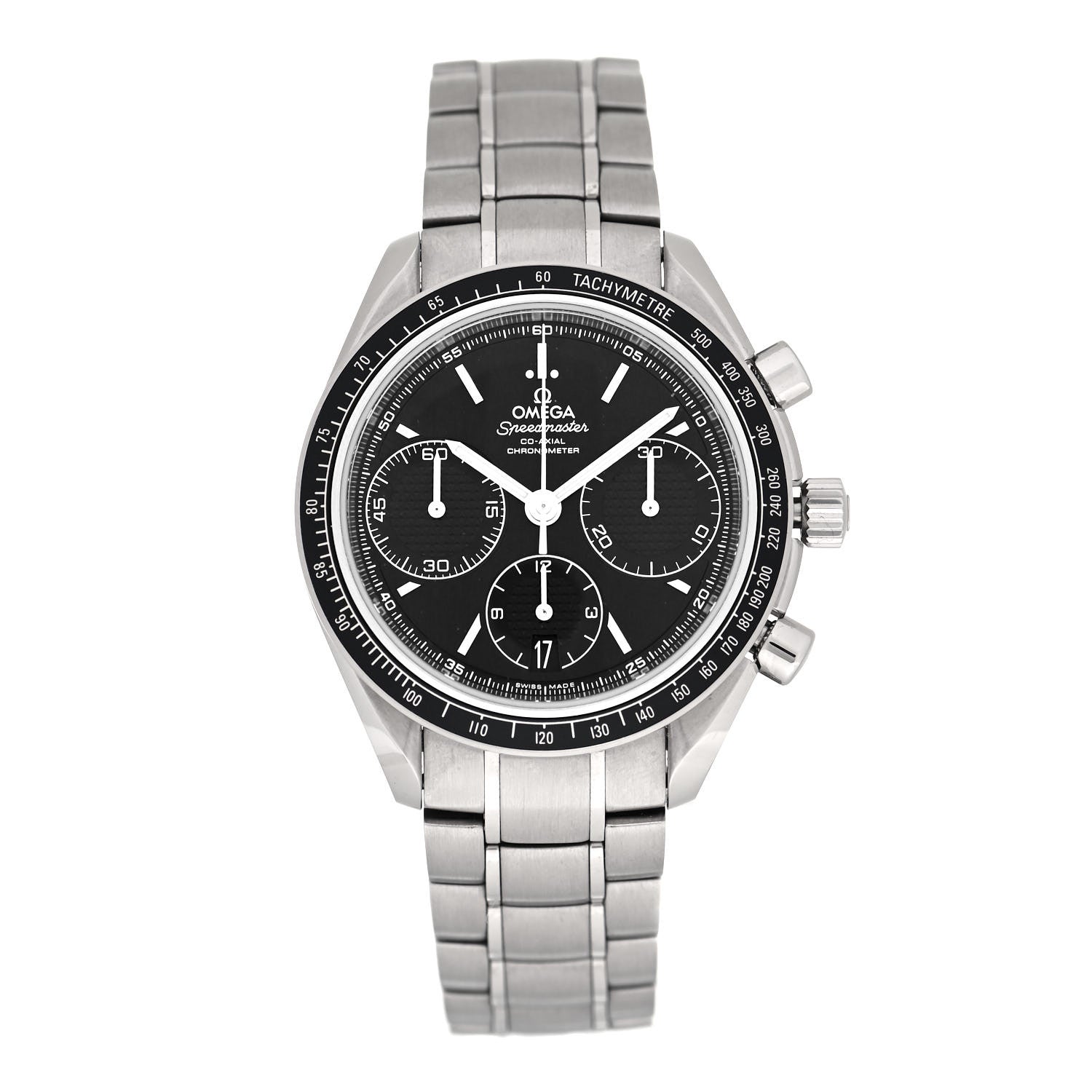 Omega Stainless Steel 40mm Speedmaster Racing Co-Axial Chronograph Automatic Watch Black 326.30.40.50.01.001 1 of 5