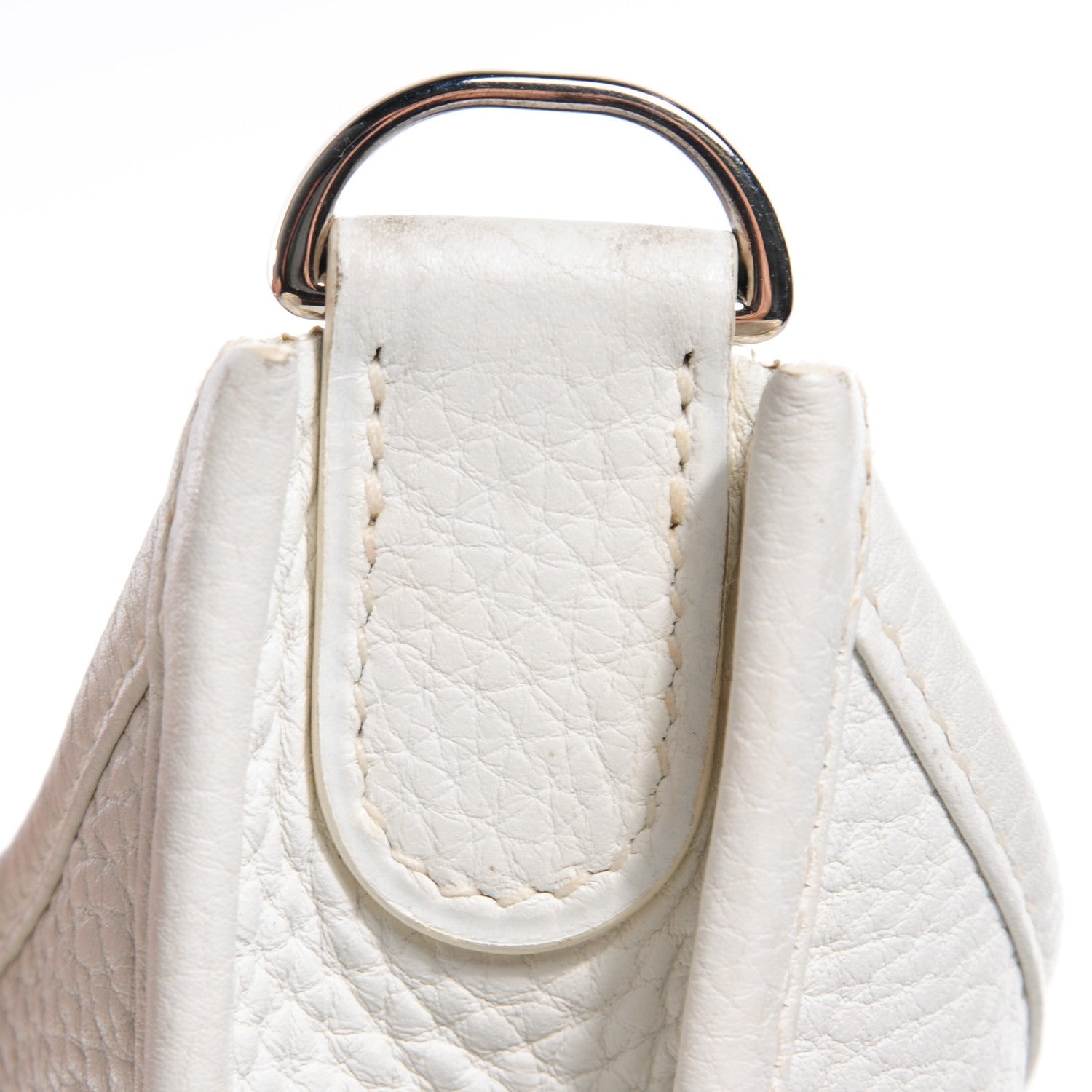 Hermes Taurillon Clemence Evelyne III GM White 2 of 15
