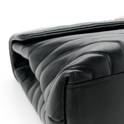 Saint Laurent Calfskin Y Quilted Monogram Medium Loulou Chain Satchel Black 13 of 13