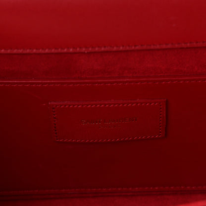 Saint Laurent Calfskin Classic Monogram Tassel Clutch Red 7 of 11