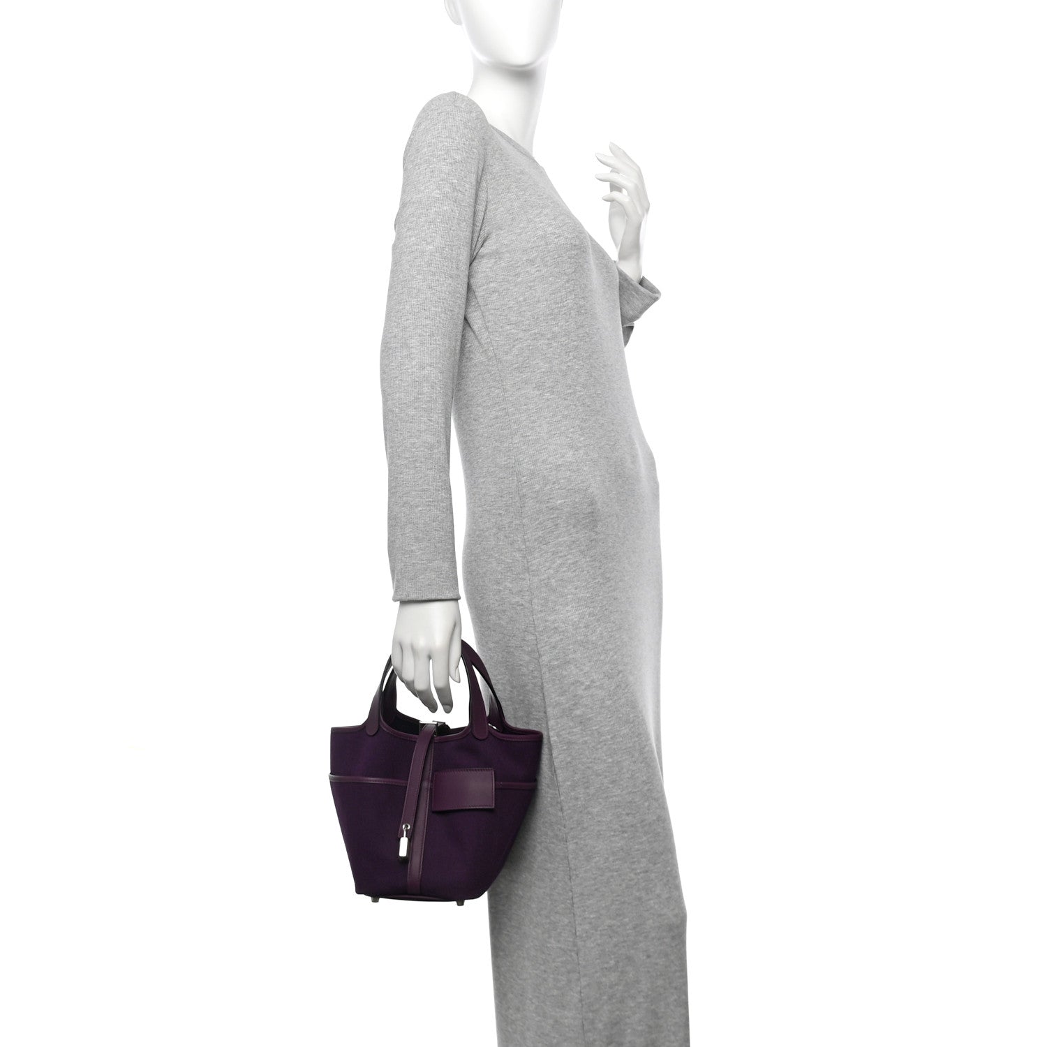 Hermes Toile Goeland Swift Cargo Picotin Lock 18 Raisin Cassis 2 of 11