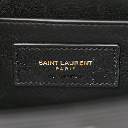 Saint Laurent Box Calfskin Monogram Medium Solferino Satchel Black 6 of 10