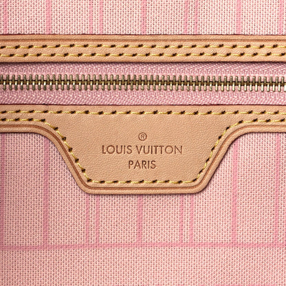 Louis Vuitton Damier Azur Neo Neverfull MM Rose Ballerine 6 of 10