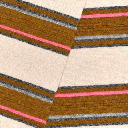 Chanel Cashmere Striped Scarf Beige 3 of 5