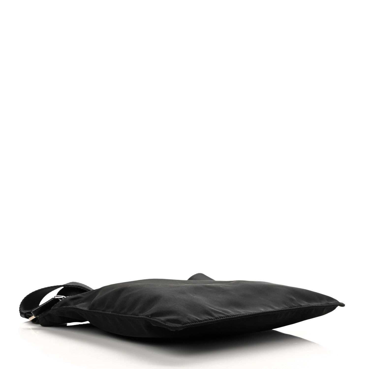 Prada Nylon Vela Flat Messenger Bag Black 4 of 10