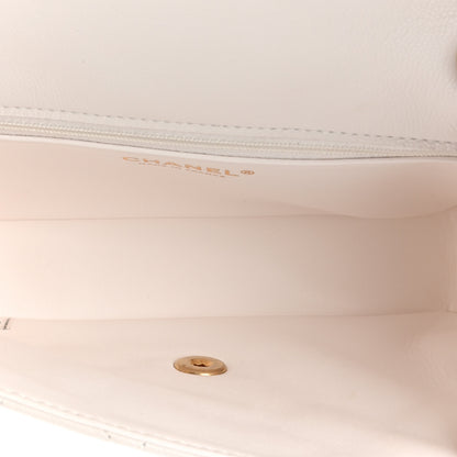 Chanel Caviar Quilted Medium Sweet Classic Flap White 5 of 10
