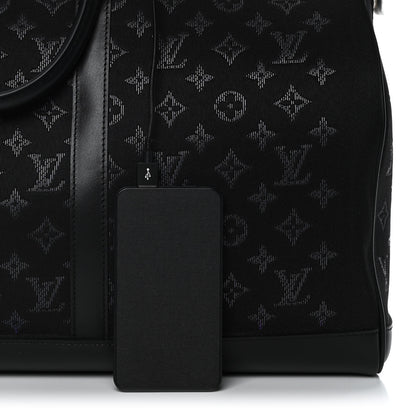 Louis Vuitton Jacquard Monogram Light Up Keepall Bandouliere 50 Black 25 of 28