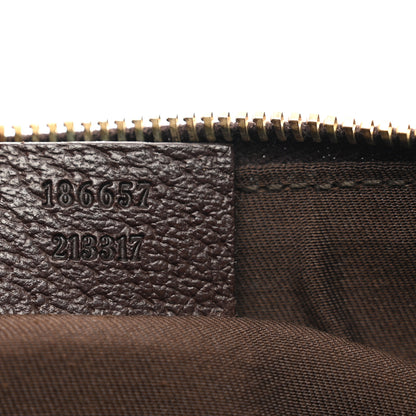 Gucci Monogram Jolicoeur Wristlet Dark Brown 7 of 8