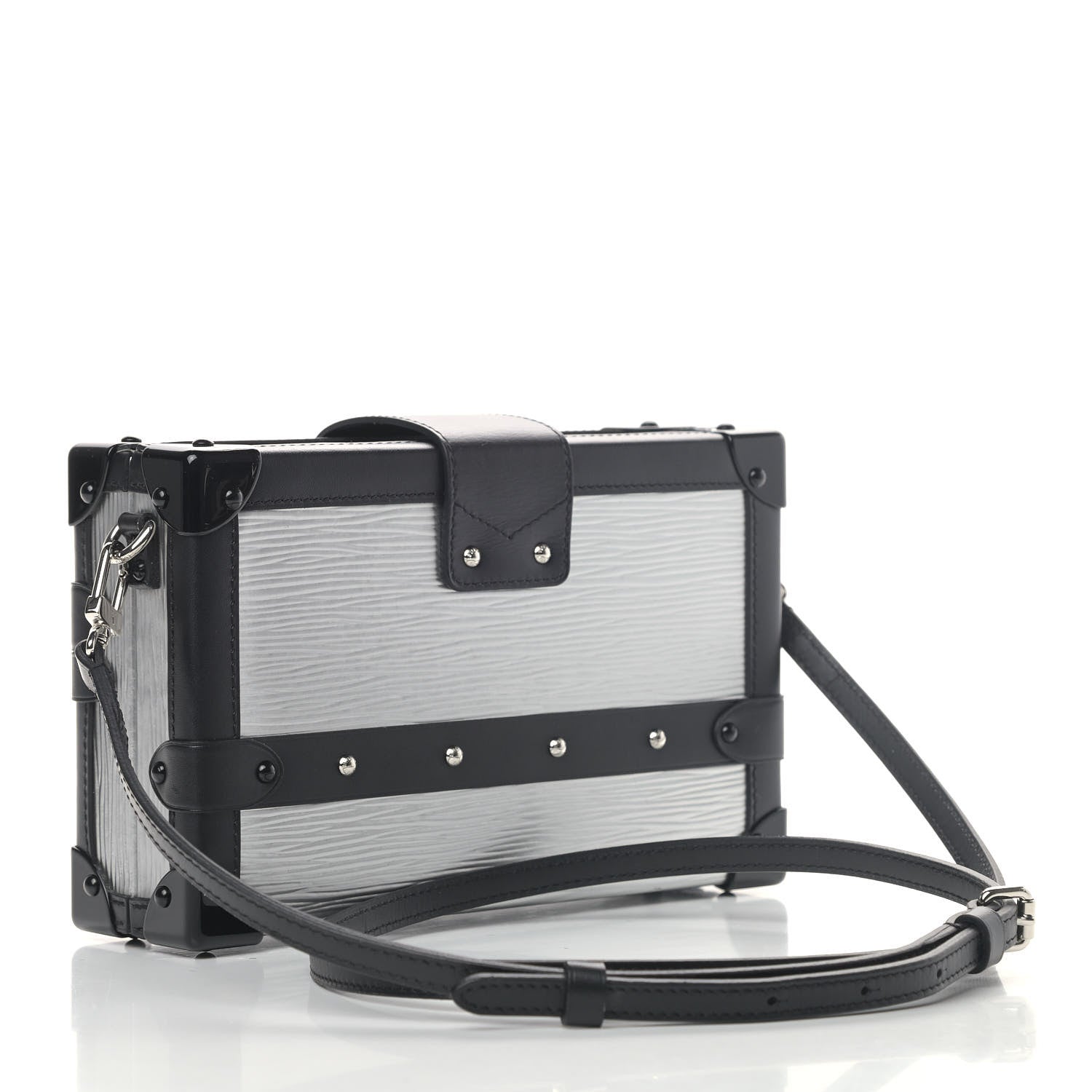 Louis Vuitton Epi Petite Malle Silver 2 of 5