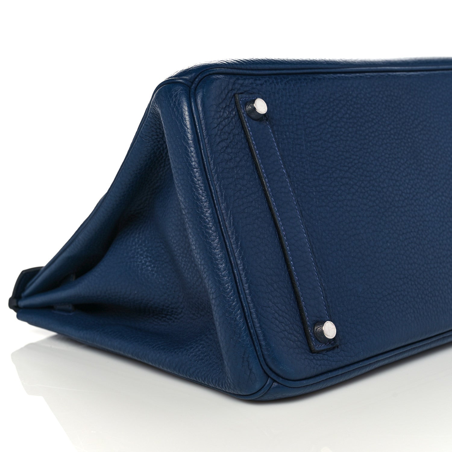 Hermes Taurillon Clemence Birkin 35 Bleu Brighton 7 of 10