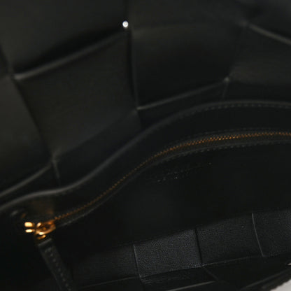 Bottega Veneta Spazzolato Intrecciato Maxi Cassette Crossbody Bag Black 5 of 9