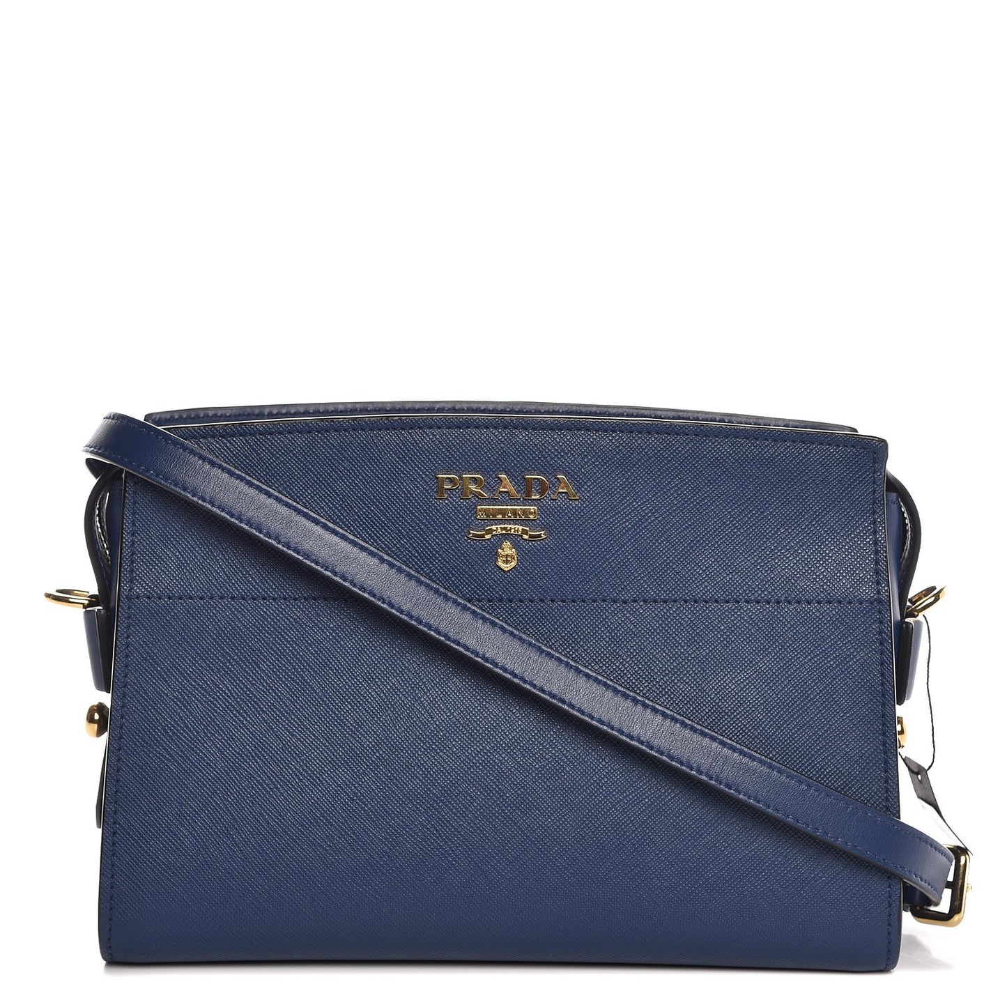 Saffiano Lux Large Zip Crossbody Bag Bleuette