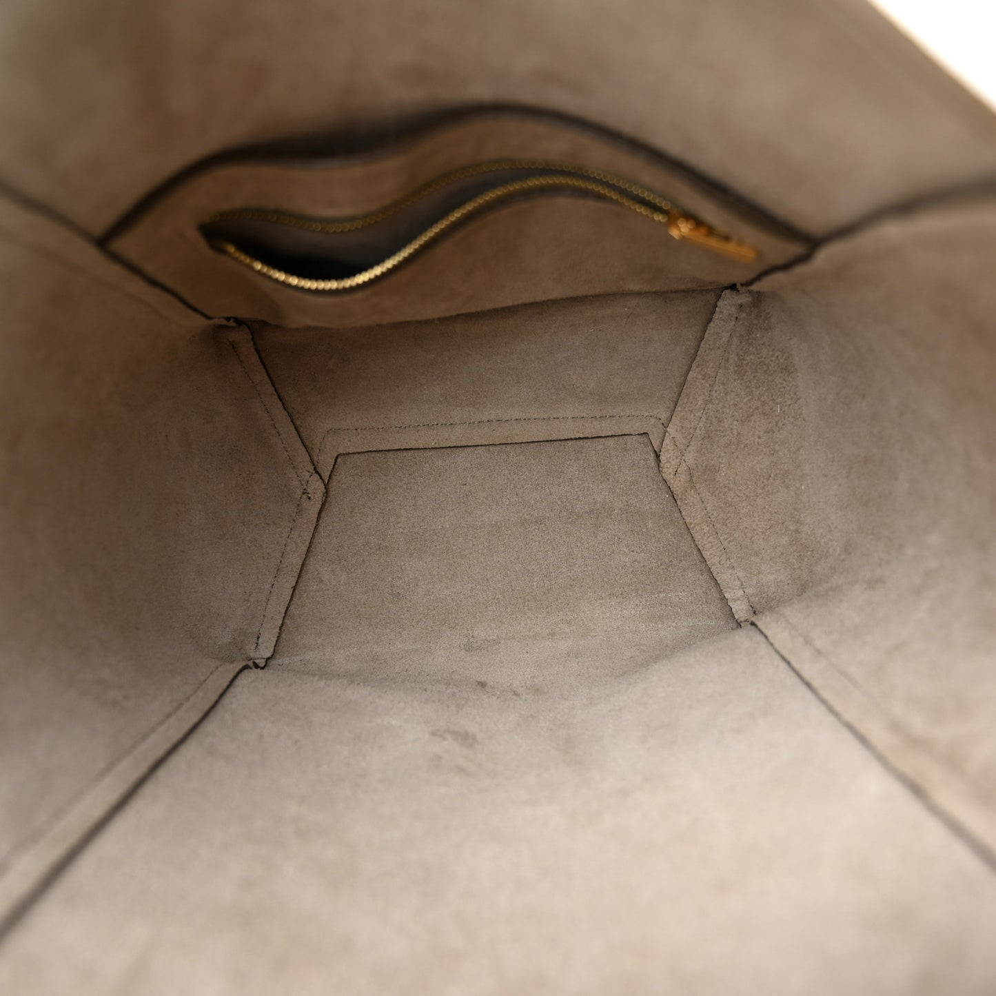 Soft Grained Calfskin Small Sangle Bucket Bag Taupe