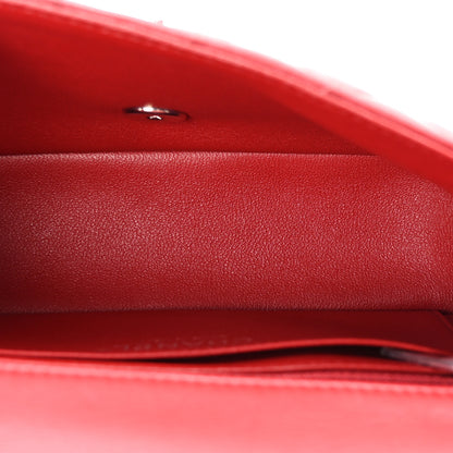 Chanel Lambskin Quilted Mini Rectangular Flap Red 5 of 10