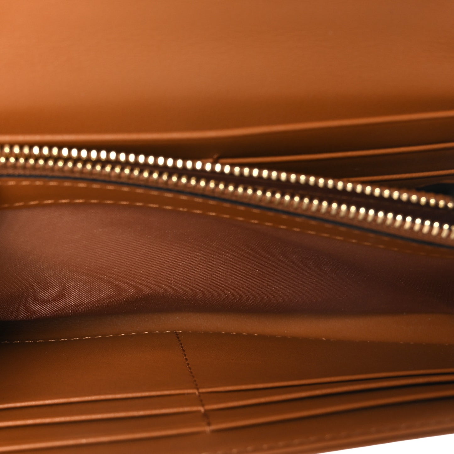 Visetos Large Patricia Wallet On Chain Cognac
