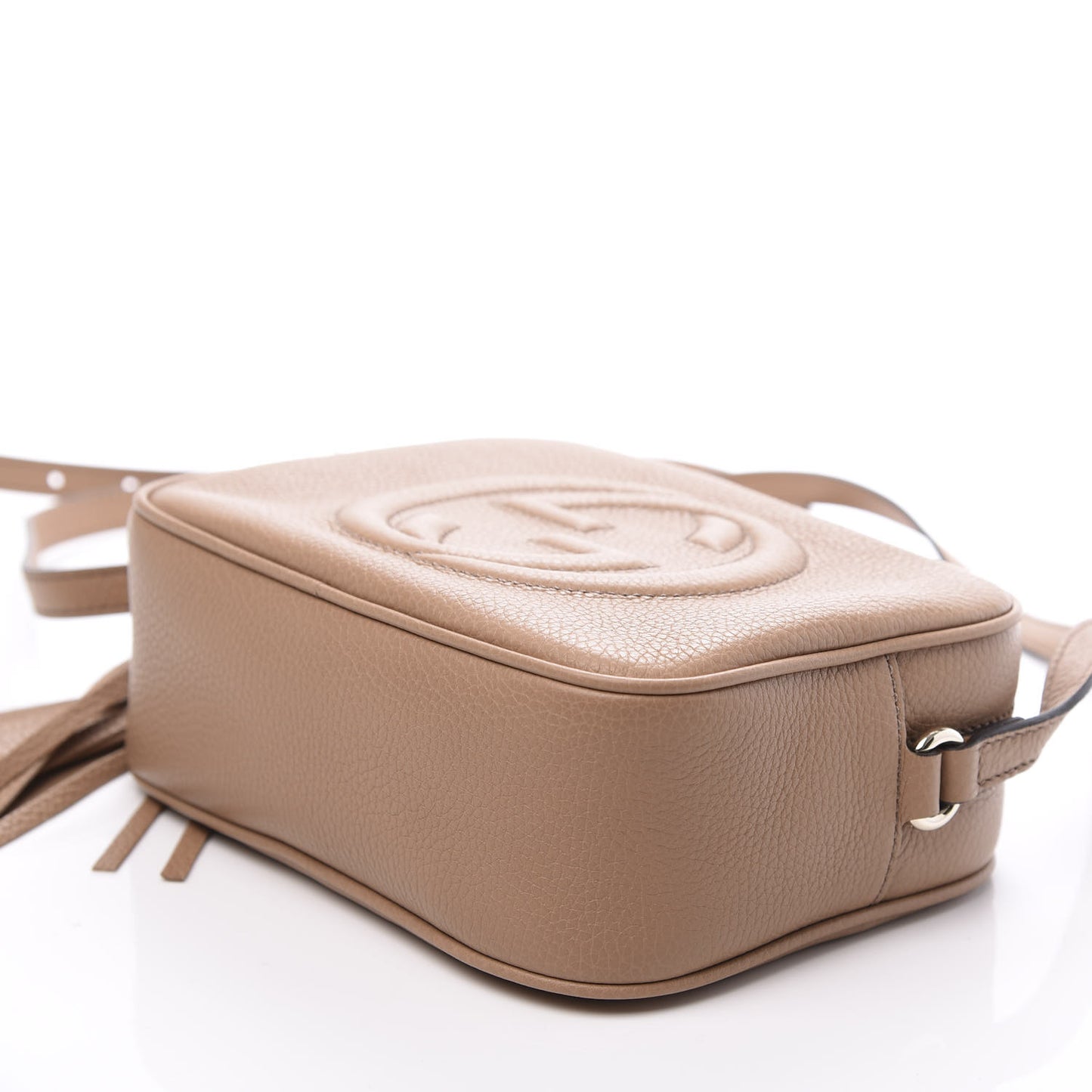 Pebbled Calfskin Small Soho Disco Bag Camelia