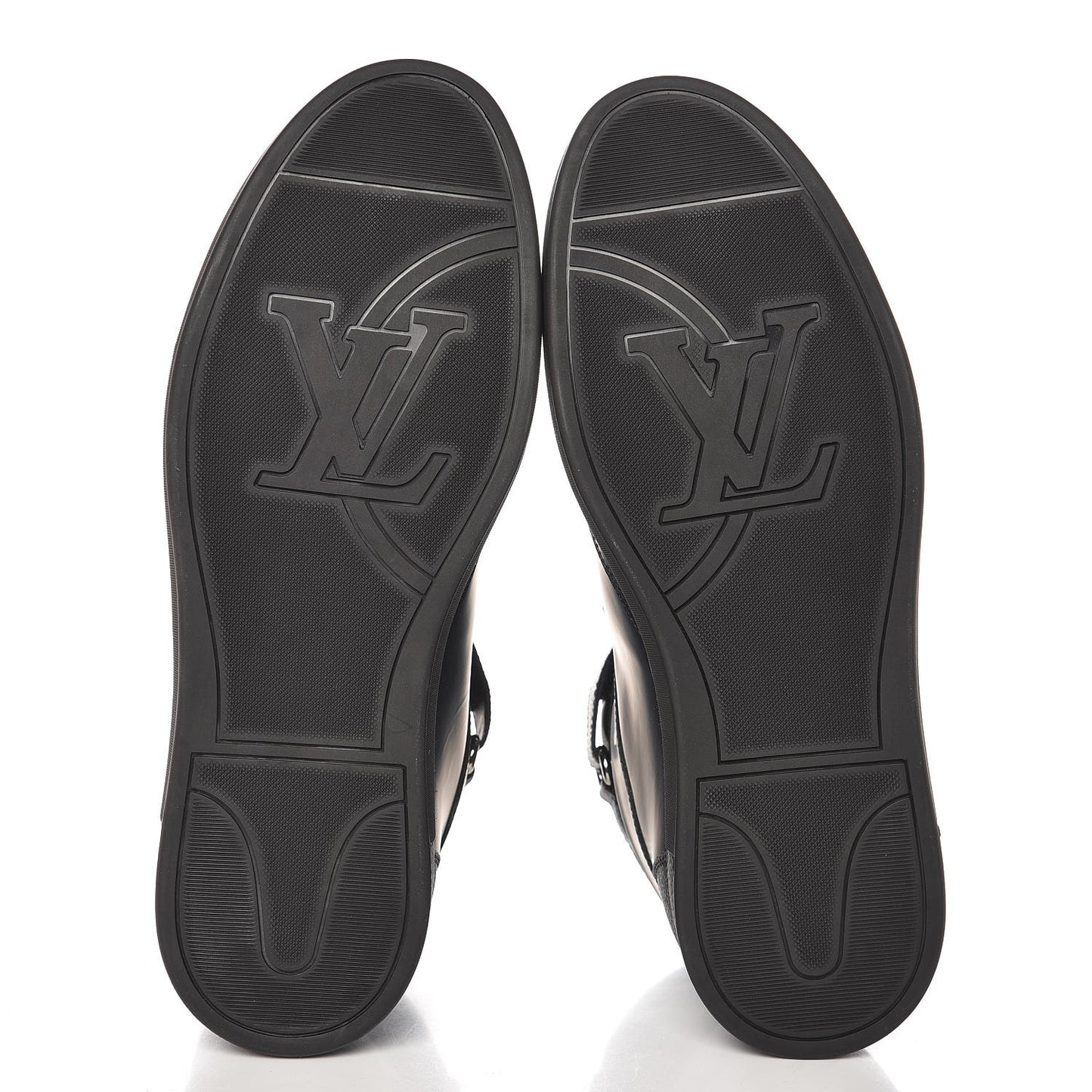 Monogram Eclipse Passenger High Top Sneaker Boots 7 Black