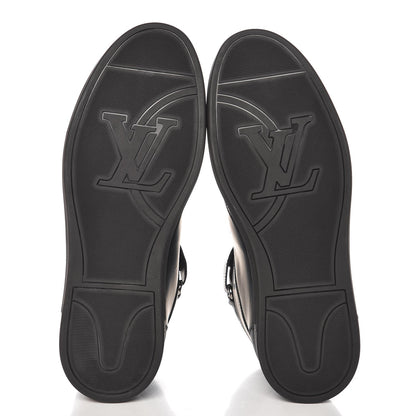 Louis Vuitton Monogram Eclipse Passenger High Top Sneaker Boots 7 Black 5 of 8