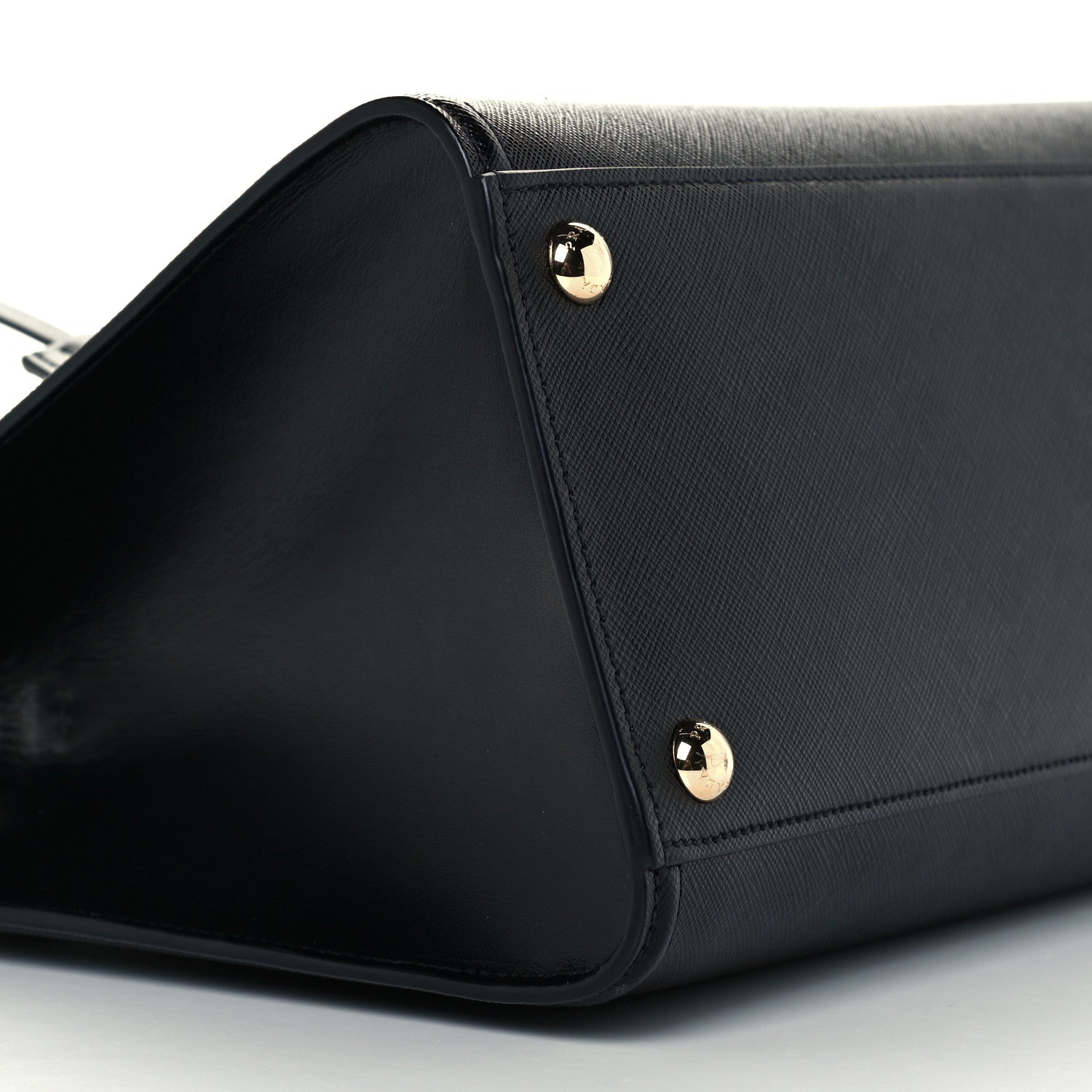 Prada Saffiano Metal Top Handle Black 9 of 10
