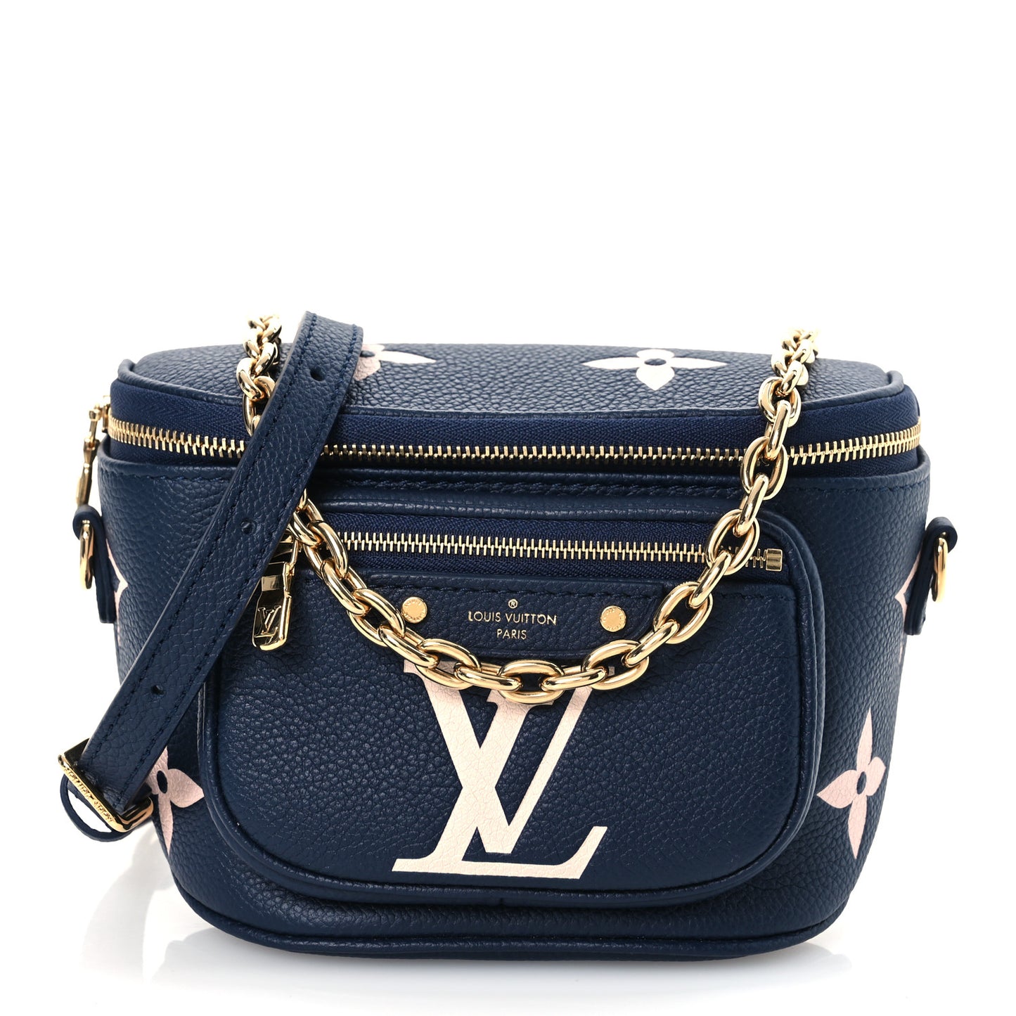 Empreinte Monogram Giant Mini By The Pool Bumbag Navy Creme