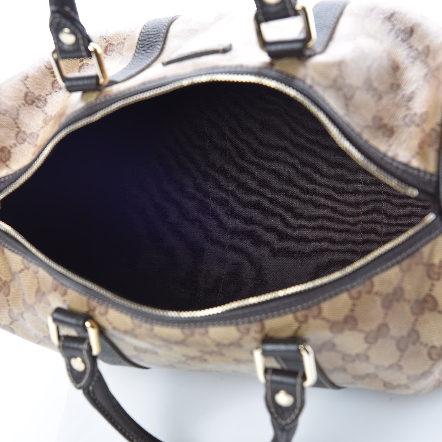 Gucci Crystal Monogram Medium Joy Boston Dark Brown 7 of 27