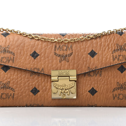 MCM Visetos Large Patricia Wallet On Chain Cognac 8 of 11